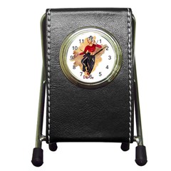 Dance New Pen Holder Desk Clock by RuuGallery10