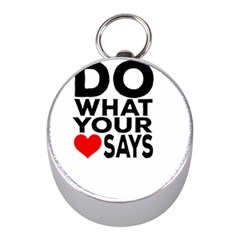 Do What Ur Heart Says Mini Silver Compasses by RuuGallery10