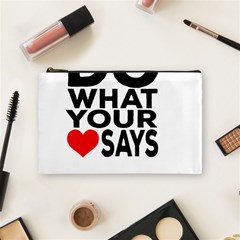 Do What Ur Heart Says Cosmetic Bag (medium) by RuuGallery10