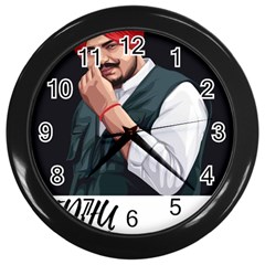 Moosewala Wall Clock (black) by Mayank