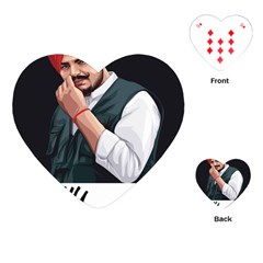 Moosewala Playing Cards Single Design (heart) by Mayank