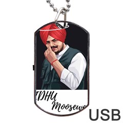 Moosewala Dog Tag Usb Flash (one Side) by Mayank