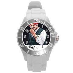 Moosewala Round Plastic Sport Watch (l) by Mayank