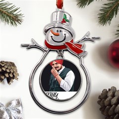 Moosewala Metal Snowman Ornament