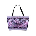 Purple scullz money Large Shoulder Bag Front