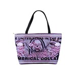 Purple scullz money Large Shoulder Bag Back