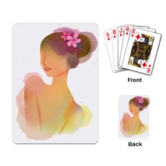 Lady Playing Cards Single Design (rectangle)