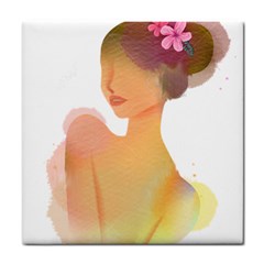 Lady Tile Coaster