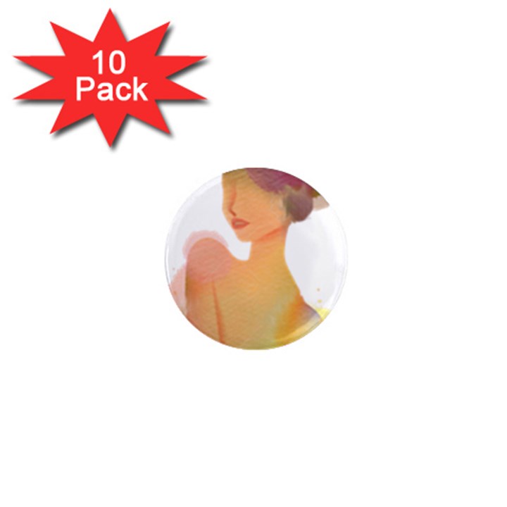 Lady 1  Mini Magnet (10 pack) 