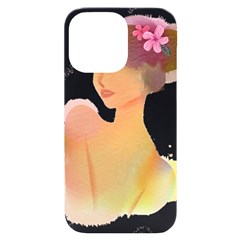 Lady Iphone 14 Pro Max Black Uv Print Case by RuuGallery10