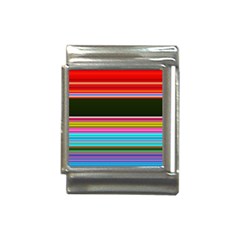 Horizontal Line Colorful Italian Charm (13mm) by Grandong