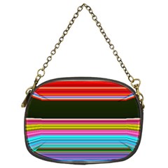 Horizontal Line Colorful Chain Purse (one Side) by Grandong