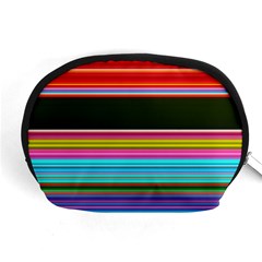 Horizontal Line Colorful Accessory Pouch (medium) by Grandong