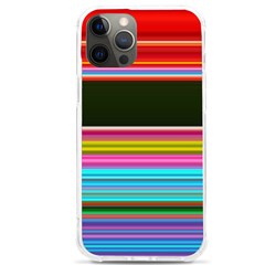 Horizontal Line Colorful Iphone 12 Pro Max Tpu Uv Print Case by Grandong