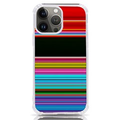 Horizontal Line Colorful Iphone 13 Pro Max Tpu Uv Print Case by Grandong