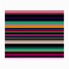 Horizontal Lines Colorful Small Glasses Cloth (2 Sides) by Grandong