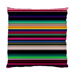 Horizontal Lines Colorful Standard Cushion Case (two Sides) by Grandong