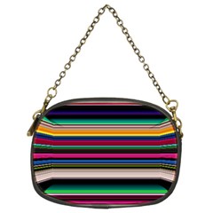 Horizontal Lines Colorful Chain Purse (two Sides) by Grandong