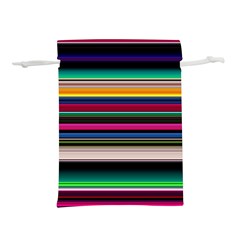 Horizontal Lines Colorful Lightweight Drawstring Pouch (m) by Grandong