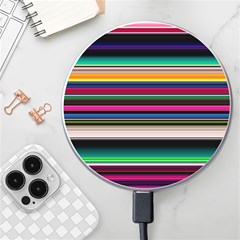 Horizontal Lines Colorful Wireless Fast Charger(white) by Grandong