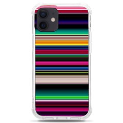 Horizontal Lines Colorful Iphone 12 Mini Tpu Uv Print Case	 by Grandong