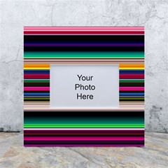 Horizontal Lines Colorful White Box Photo Frame 4  X 6  by Grandong