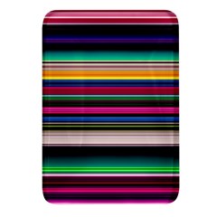 Horizontal Lines Colorful Rectangular Glass Fridge Magnet (4 Pack) by Grandong