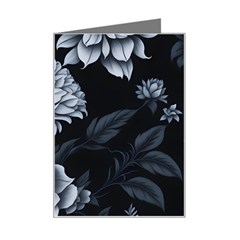 Pattern Flower Design Nature Mini Greeting Card