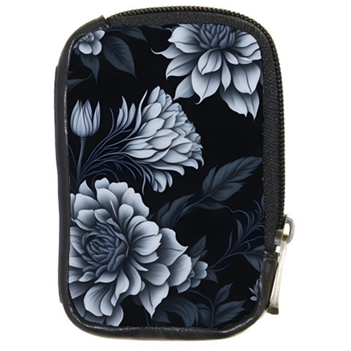 Pattern Flower Design Nature Compact Camera Leather Case