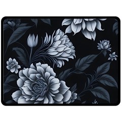 Pattern Flower Design Nature Two Sides Fleece Blanket (Large)