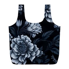 Pattern Flower Design Nature Full Print Recycle Bag (L)