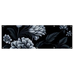 Pattern Flower Design Nature Banner and Sign 12  x 4 