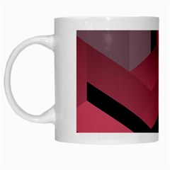 Blocks Abstract Pattern Art White Mug by Grandong