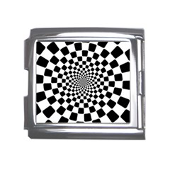 Geomtric Pattern Illusion Shapes Mega Link Italian Charm (18mm) by Grandong