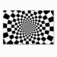 Geomtric Pattern Illusion Shapes Postcard 4 x 6  (pkg Of 10)