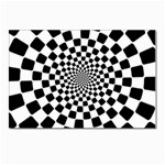 Geomtric Pattern Illusion Shapes Postcards 5  x 7  (Pkg of 10) Front