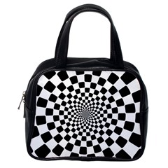 Geomtric Pattern Illusion Shapes Classic Handbag (one Side) by Grandong