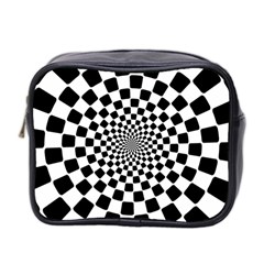 Geomtric Pattern Illusion Shapes Mini Toiletries Bag (two Sides) by Grandong