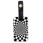 Geomtric Pattern Illusion Shapes Luggage Tag (one side) Front