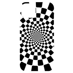 Geomtric Pattern Illusion Shapes Iphone 14 Plus Black Uv Print Case by Grandong