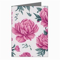 Pattern Flowers Texture Design Greeting Cards (pkg Of 8) by Grandong