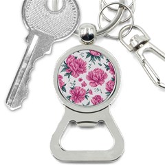 Pattern Flowers Texture Design Bottle Opener Key Chain by Grandong