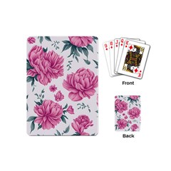 Pattern Flowers Texture Design Playing Cards Single Design (mini) by Grandong