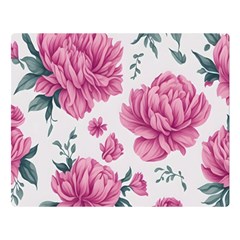 Pattern Flowers Texture Design Premium Plush Fleece Blanket (large) by Grandong