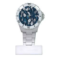 Pattern Flower Texture Plastic Nurses Watch by Grandong