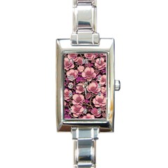 Plum Blossom Blossom Rectangle Italian Charm Watch by Grandong