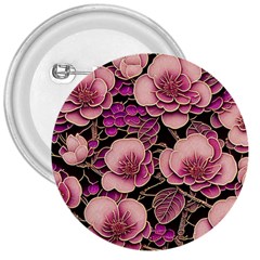 Plum Blossom Blossom 3  Buttons by Grandong