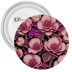 Plum Blossom Blossom 3  Buttons Front