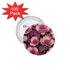 Plum Blossom Blossom 1 75  Buttons (100 Pack)  by Grandong