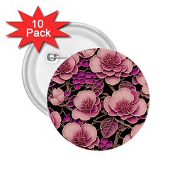 Plum Blossom Blossom 2 25  Buttons (10 Pack)  by Grandong